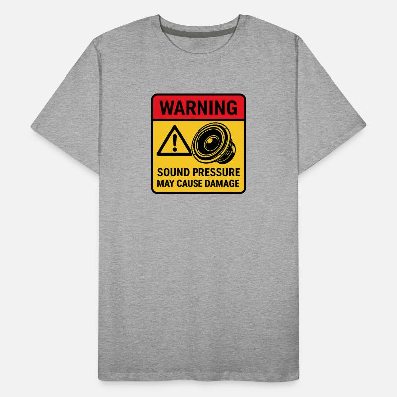 Avertissement de lecture audio T-shirt bio Premium Homme