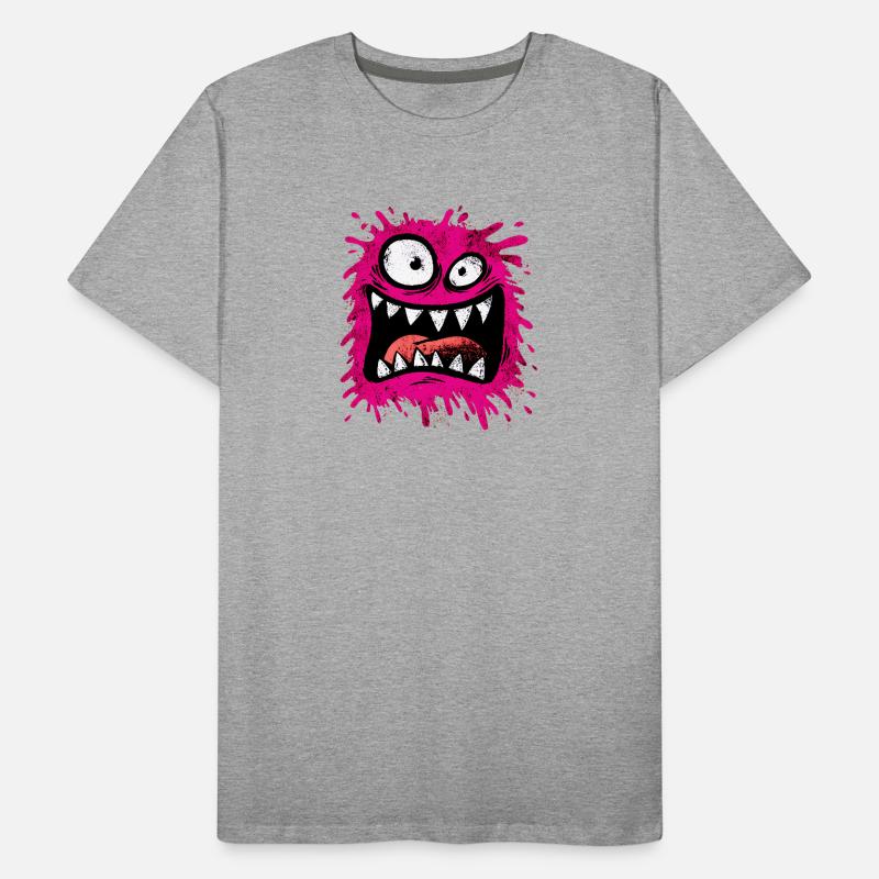 Monstre psychédélique coloré T-shirt bio Premium Homme