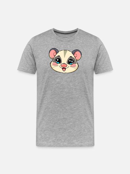 opossum - Men's Premium Organic T-Shirt - heather grey
