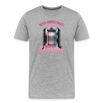 Elevator toddler & kids - Men's Premium Organic T-Shirt - heather grey - Front - Damien (186cm)