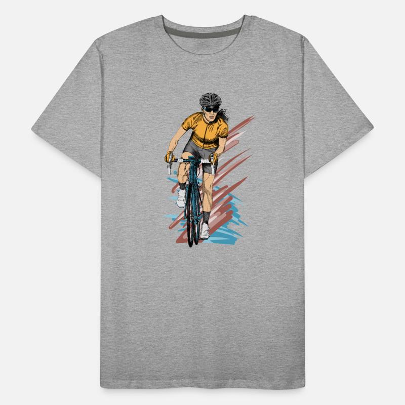Cyclist Men's Premium Organic T-Shirt