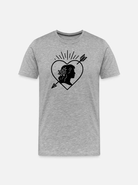 The Bride - Men's Premium Organic T-Shirt - heather grey