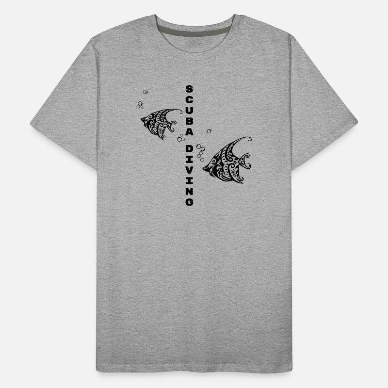Tauchen – Tribal Fish Design Männer Premium Bio T-Shirt
