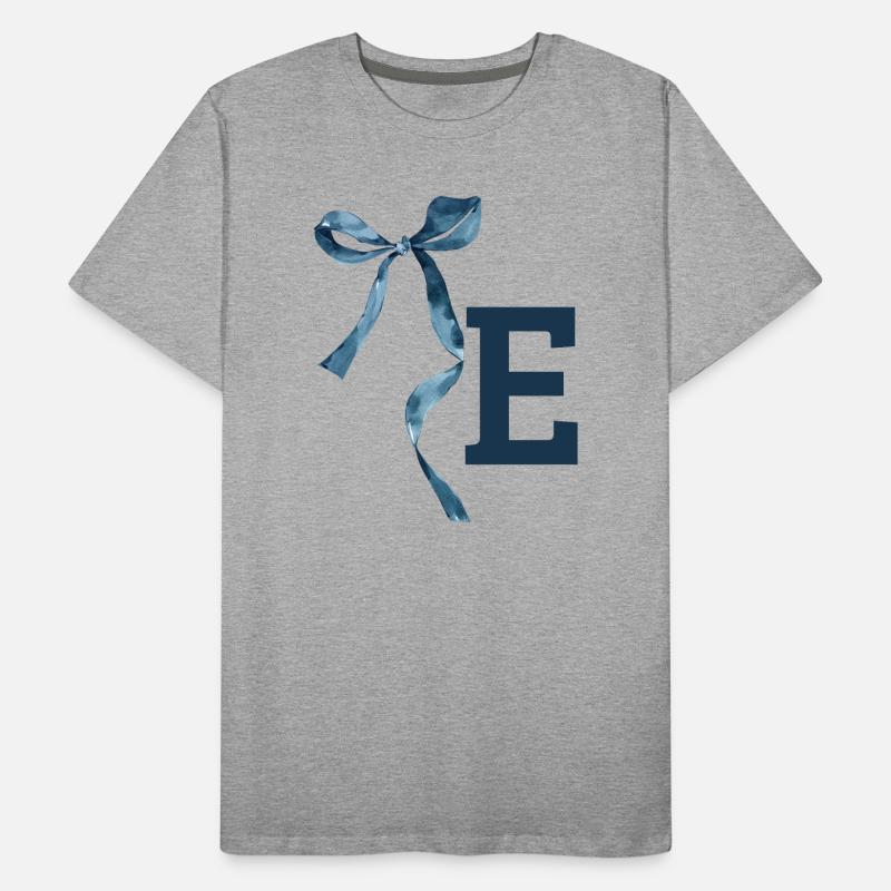 Monogramm und Geschenkidee Männer Premium Bio T-Shirt