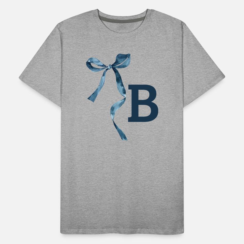 Monogram b gift idea Men's Premium Organic T-Shirt