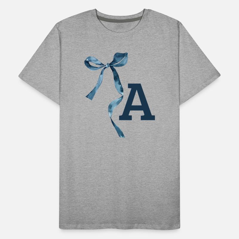 Monogram Gift Idea Men's Premium Organic T-Shirt