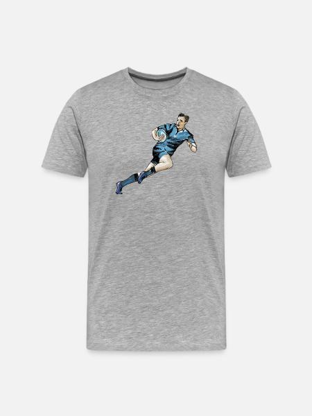 Rugby - T-shirt bio Premium Homme - gris chiné