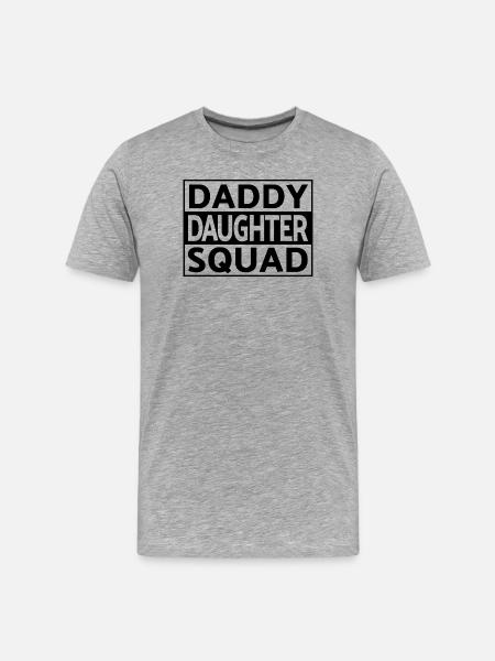 Daddy Daughter Squad Matching Father Daughter - Men's Premium Organic T-Shirt - heather grey