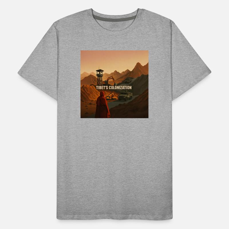 Kolonisierung Tibets Männer Premium Bio T-Shirt