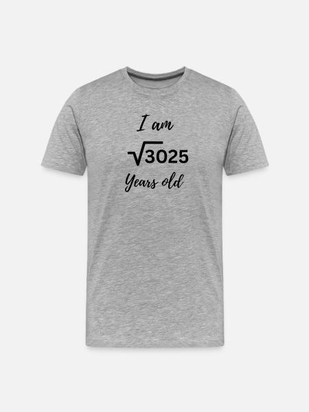 √3025 – 55 years full of class - Men's Premium Organic T-Shirt - heather grey