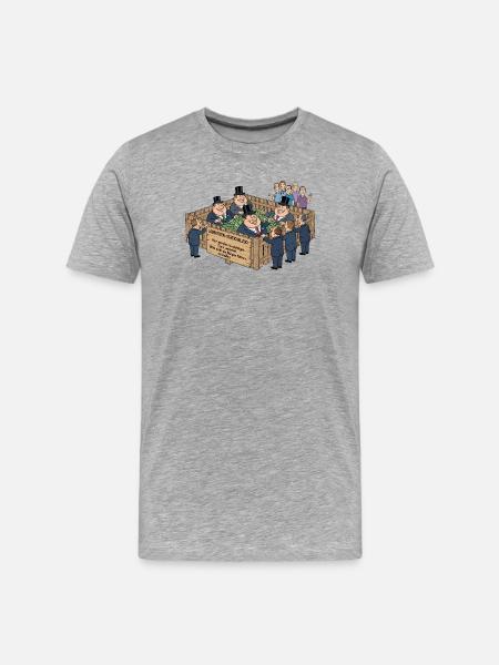 Lobbyist petting zoo - Men's Premium Organic T-Shirt - heather grey