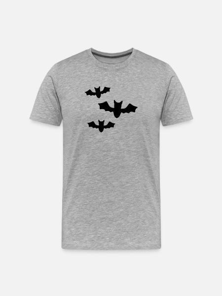 Black Bats - Men's Premium Organic T-Shirt - heather grey