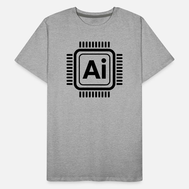 AI Chip - Cool Technology Design Men's Premium Organic T-Shirt
