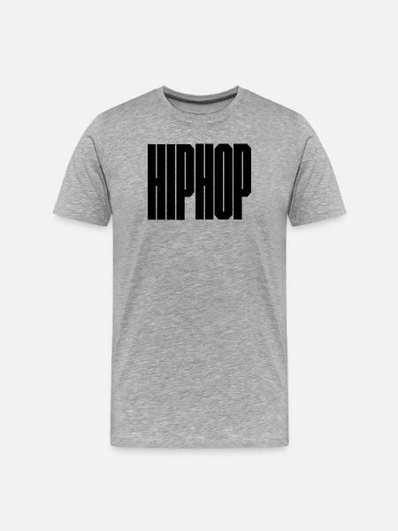 Hip Hop bold logo - Men's Premium Organic T-Shirt - heather grey