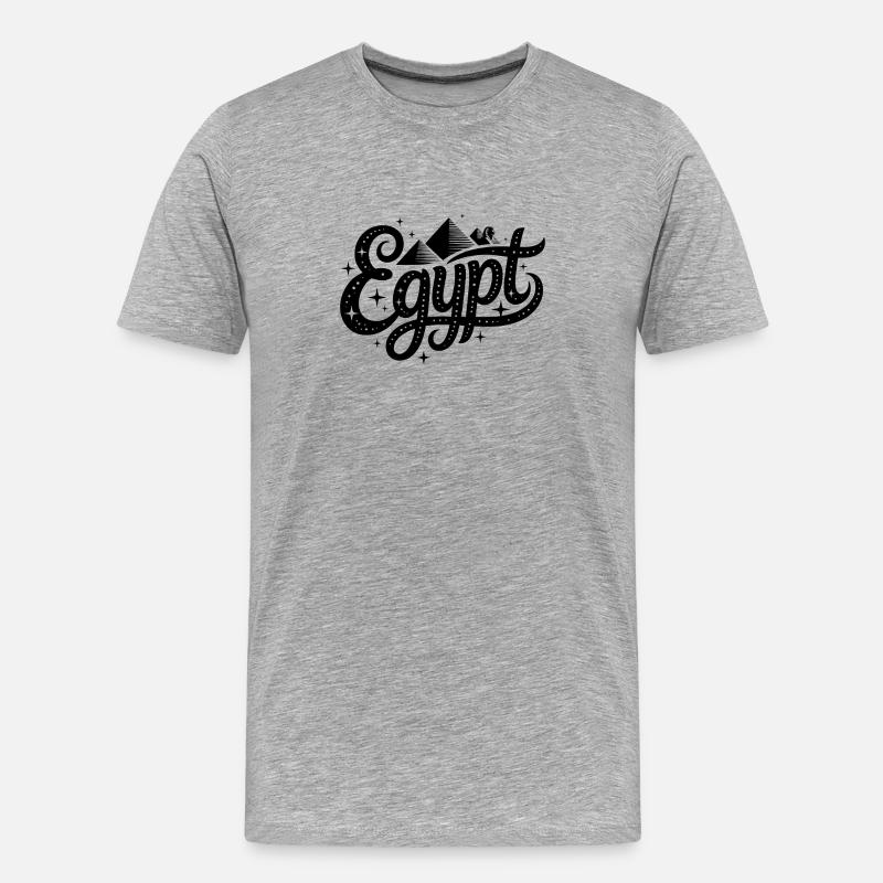Égypte - Conception de souvenirs - T-shirt bio Premium Homme - gris chiné