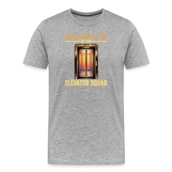 Elevator toddler & kids - Men's Premium Organic T-Shirt - heather grey - Front - Damien (186cm)