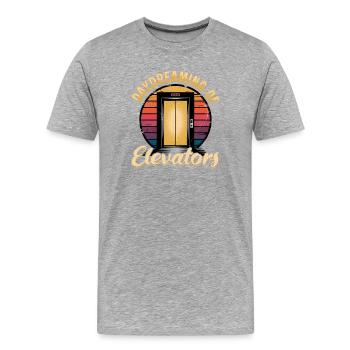 Elevator toddler & kids - Men's Premium Organic T-Shirt - heather grey - Front - Damien (186cm)