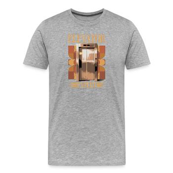 Elevator toddler & kids - Men's Premium Organic T-Shirt - heather grey - Front - Damien (186cm)