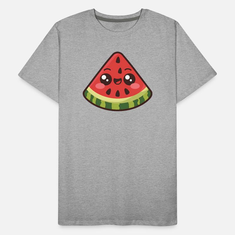 Mignonne tranche de pastèque T-shirt bio Premium Homme