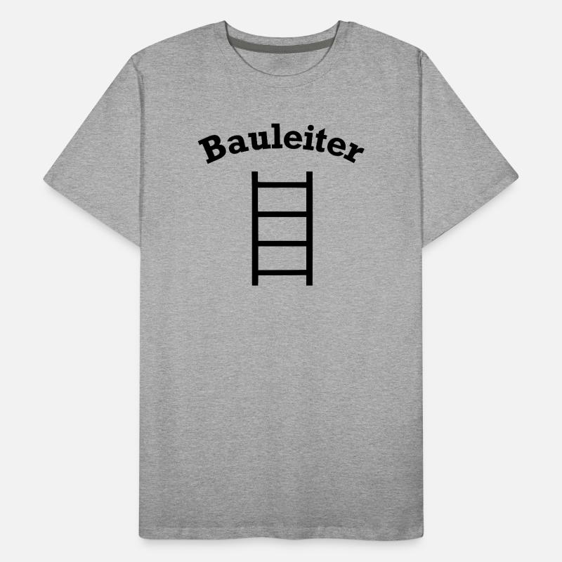 Funny Construction Manager Head Construction Site Design Men's Premium Organic T-Shirt