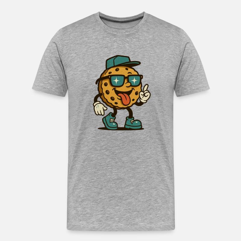 Cookie Walker - Männer Premium Bio T-Shirt - Grau meliert