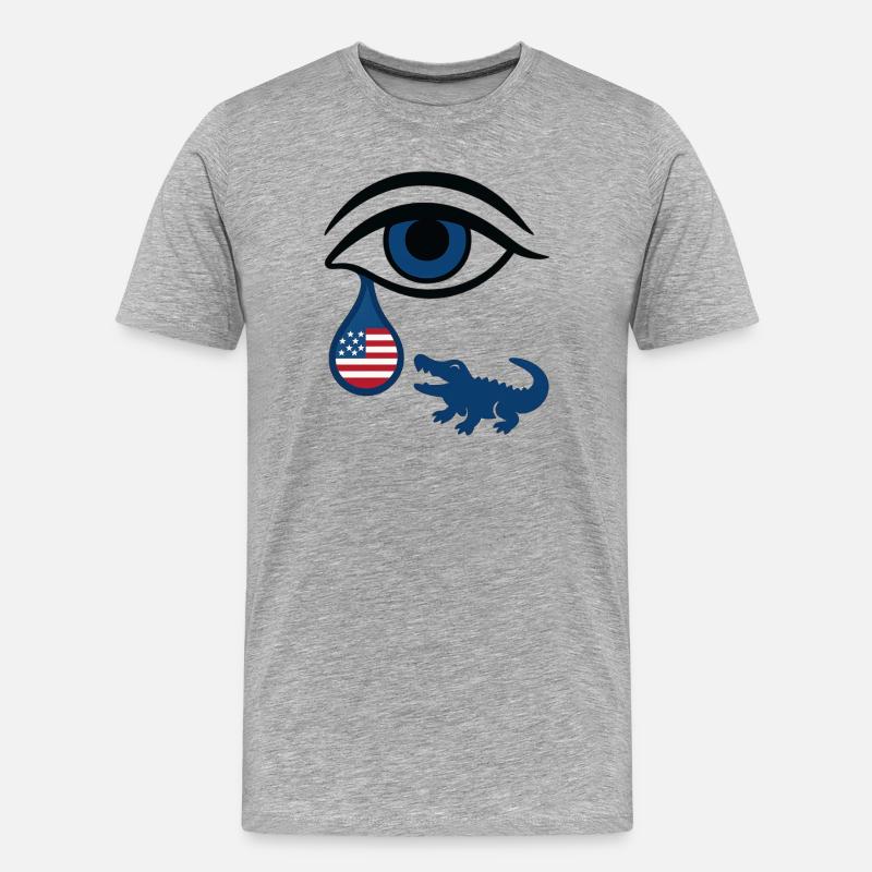 Florida Tear - Men's Premium Organic T-Shirt - heather grey