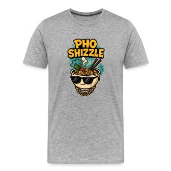 Chill pho bowl with style - Men's Premium Organic T-Shirt - heather grey - Front - Damien (186cm)