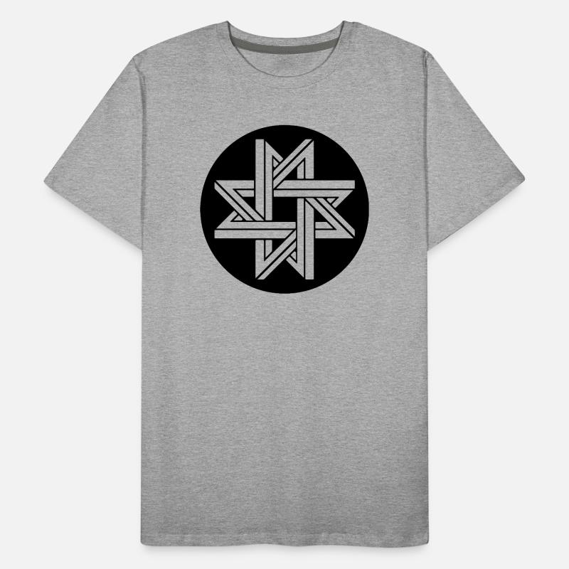 Étoile de géométrie impossible T-shirt bio Premium Homme