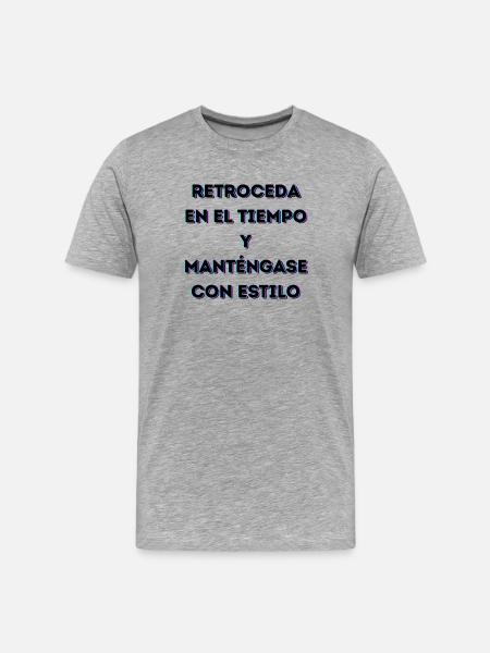 Retro Style Over Time - Men's Premium Organic T-Shirt - heather grey