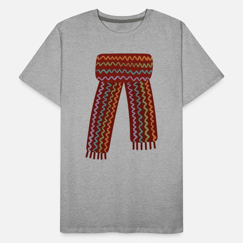 Écharpe colorée à motifs zigzag T-shirt bio Premium Homme
