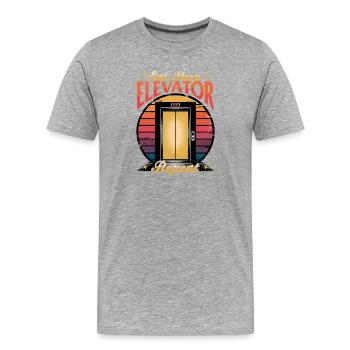 Elevator toddler & kids - Men's Premium Organic T-Shirt - heather grey - Front - Damien (186cm)