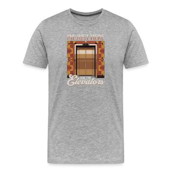 Elevator toddler & kids - Men's Premium Organic T-Shirt - heather grey - Front - Damien (186cm)