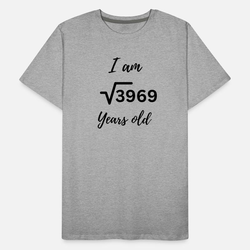 √3969 = 63 – Das besondere Geburtstagsdesign Männer Premium Bio T-Shirt