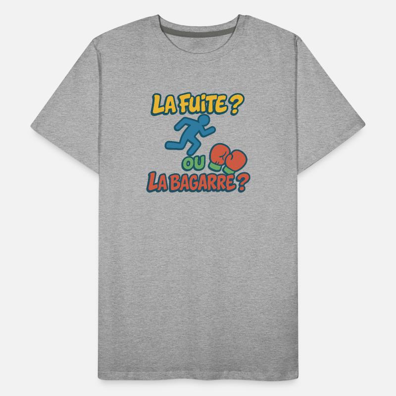 Flucht oder Kampf Männer Premium Bio T-Shirt