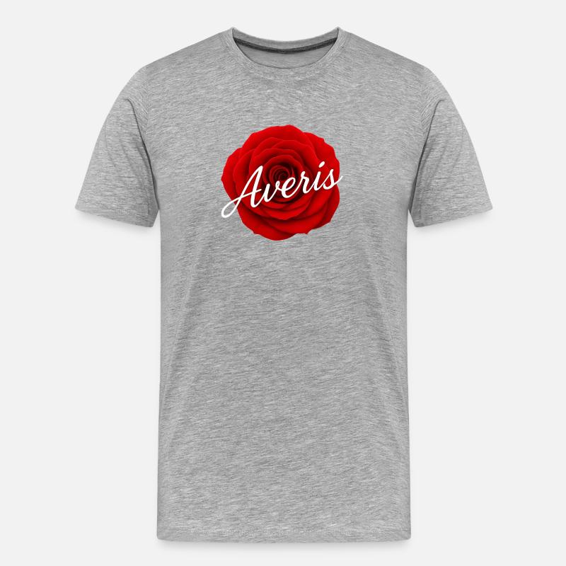 Averis Pullover  - Männer Premium Bio T-Shirt - Grau meliert