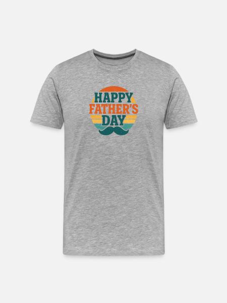 Father's Day - Men's Premium Organic T-Shirt - heather grey