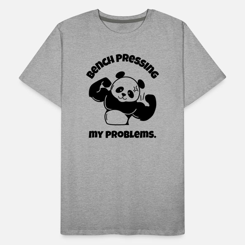 Bench Pressing My Problems Men's Premium Organic T-Shirt