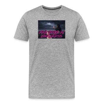 Lonely Peace - Männer Premium Bio T-Shirt - Grau meliert - Vorne - Damien (186cm)