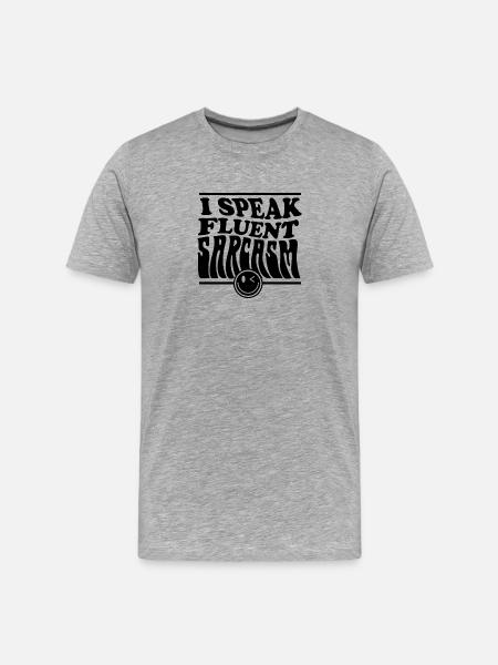 Buntes abstraktes Kunstdesign - Männer Premium Bio T-Shirt - Grau meliert