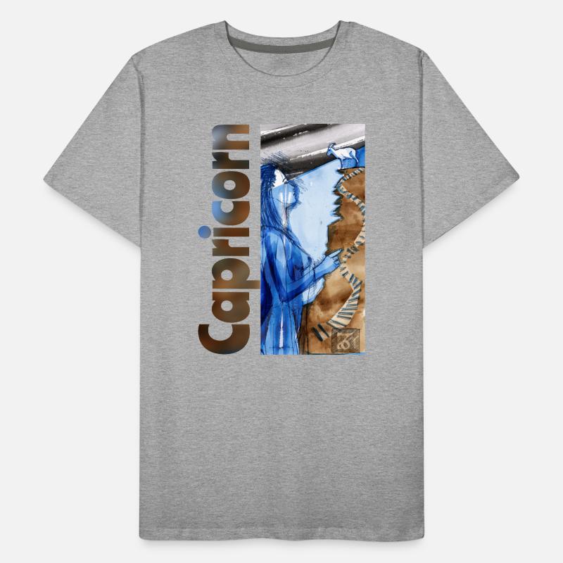 Sternzeichen Steinbock Männer Premium Bio T-Shirt