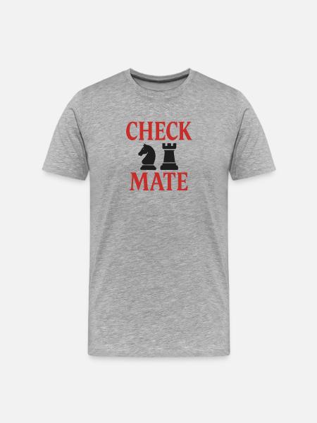 Chess lover motif design - Men's Premium Organic T-Shirt - heather grey