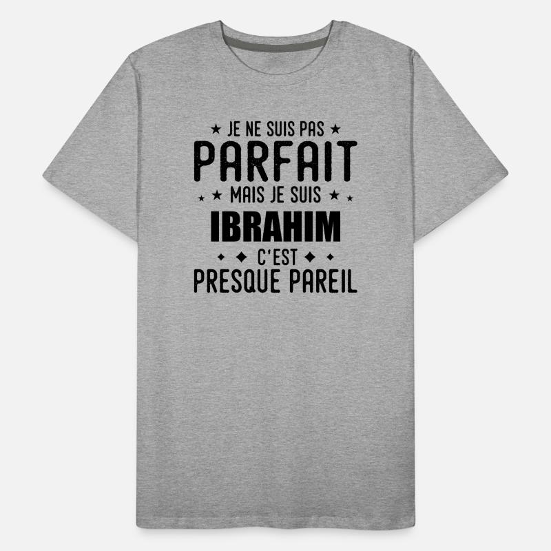 Ibrahim: authentic, imperfect, top, perfection Men's Premium Organic T-Shirt