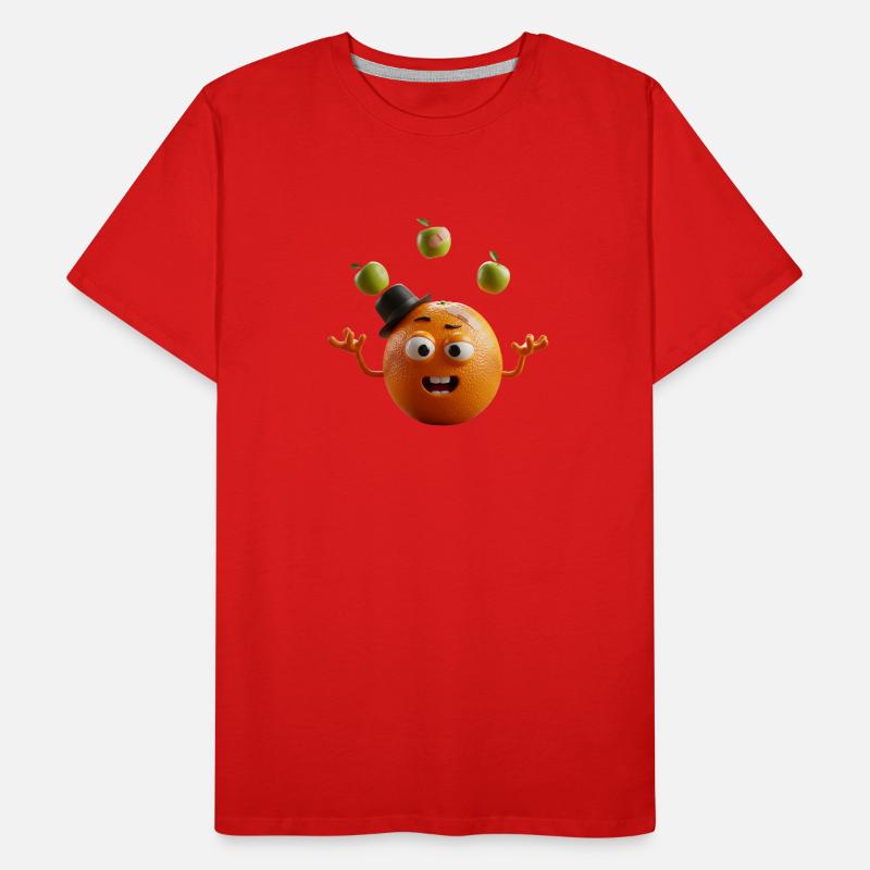 Orange ludique T-shirt bio Premium Homme