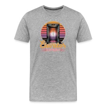 Elevator toddler & kids - Men's Premium Organic T-Shirt - heather grey - Front - Damien (186cm)