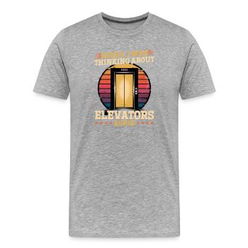 Elevator toddler & kids - Men's Premium Organic T-Shirt - heather grey - Front - Damien (186cm)