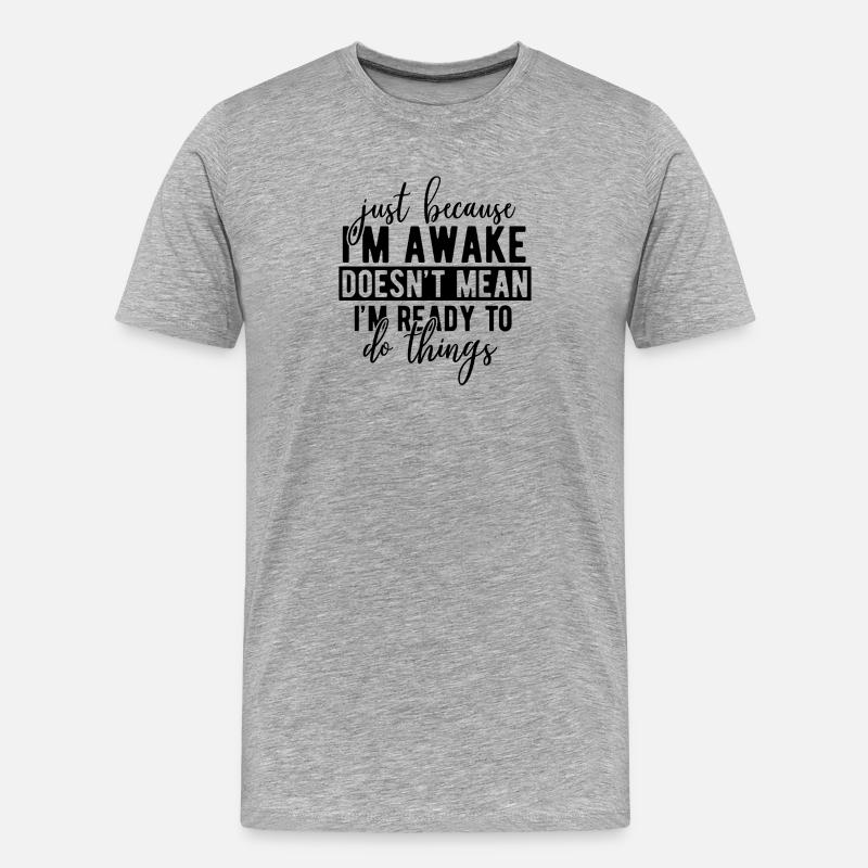 Abstraktes geometrisches Muster - Männer Premium Bio T-Shirt - Grau meliert