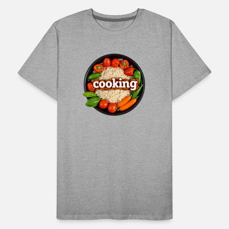 Culinary cooking with fresh vegetables Men's Premium Organic T-Shirt
