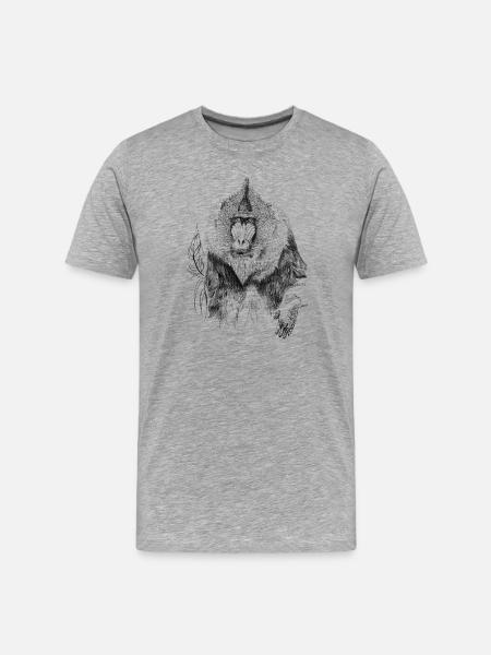 Mandrill - Men's Premium Organic T-Shirt - heather grey