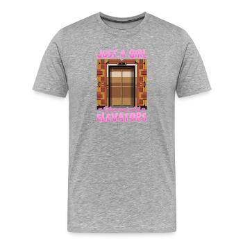 Elevator toddler & kids - Men's Premium Organic T-Shirt - heather grey - Front - Damien (186cm)