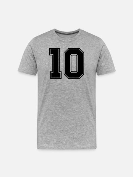 10 - Men's Premium Organic T-Shirt - heather grey